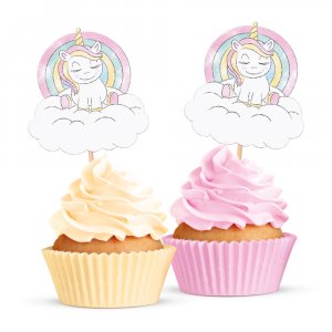 Cake Picks - Happy Party Unicorn - 12-pack