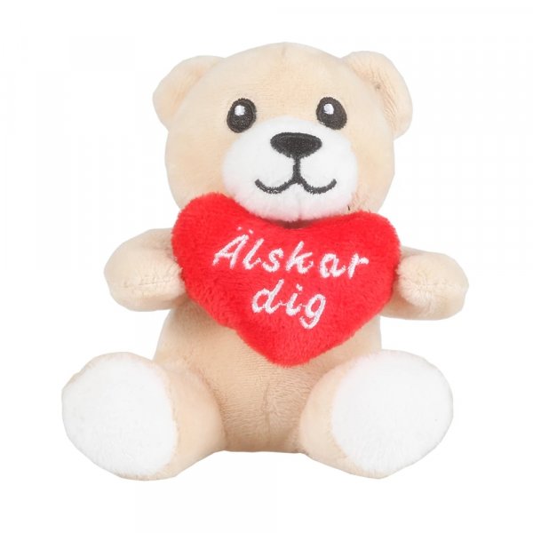 Plyschbj�rn - �lskar Dig - 10 cm