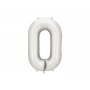 Sifferballong - Matt silver - 86 cm  - Siffra: 0