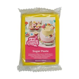 Sockerpasta Gul - Electric Yellow - 250g - FunCakes