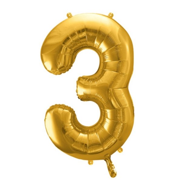 Sifferballonger Guld, 86 cm - nr 4
