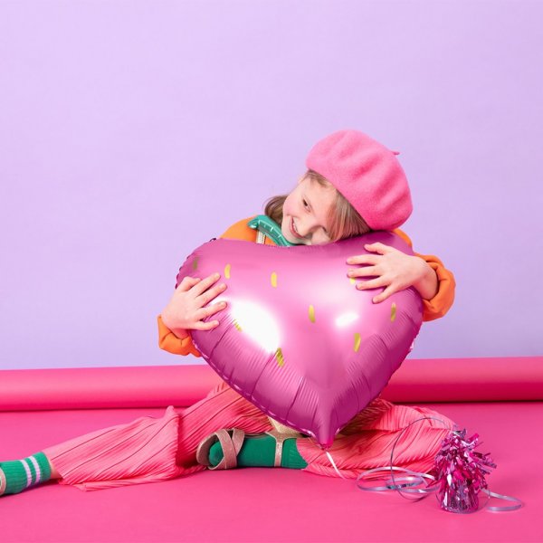 Folieballong - Strawberry Folieballong - Strawberry