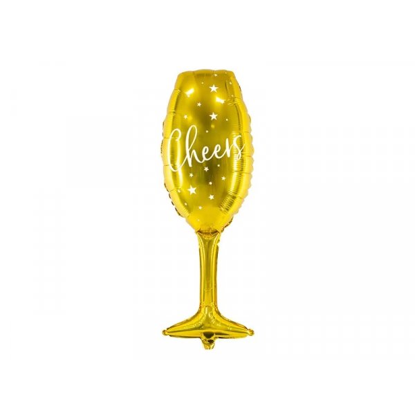 Folieballong - Champangeglas