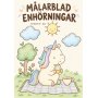 Målarblad - Unicorn/Enhörning - 8 motiv - A4 Målarblad - Unicorn/Enhörning - 8 motiv - A4