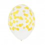Ballonger - Printed Confetti - Gul - 5-pack