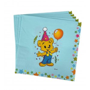 Servetter - Bamse Party -  33x33cm - 16st