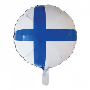 Folieballong - Finland - Rund - 46 cm