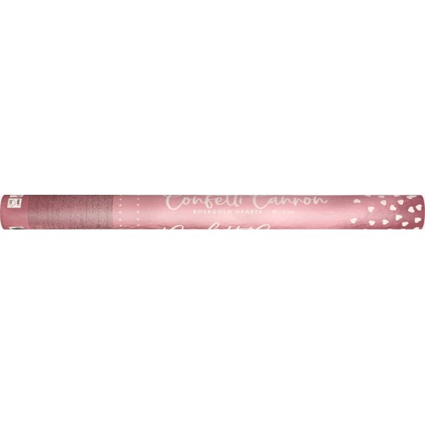 Konfettikanon - 60 cm - Roséhjärtan Konfettikanon - 60 cm - Roséhjärtan
