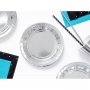 Pappersassietter H�gblank Silver
