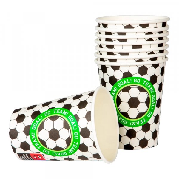 Pappmuggar - Fotboll - 8-pack