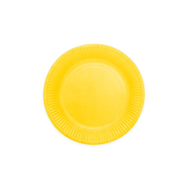 Papptallrikar - Gula - 18 cm - 8-pack Papptallrikar - Gula - 18 cm - 8-pack
