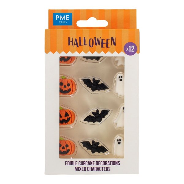 Sockerdekorationer - Halloween - PME - 12-pack