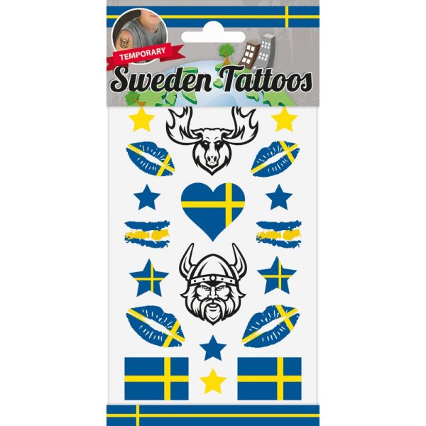 Tatueringar - Bl�/Gul - Sverige