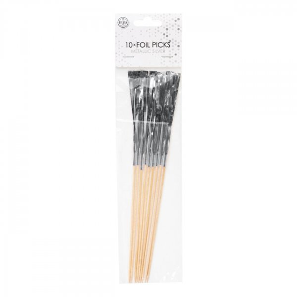 Cocktailpinnar Silver - 10-pack