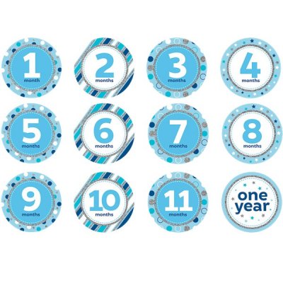 Milestone Stickers - Bl - 12-pack