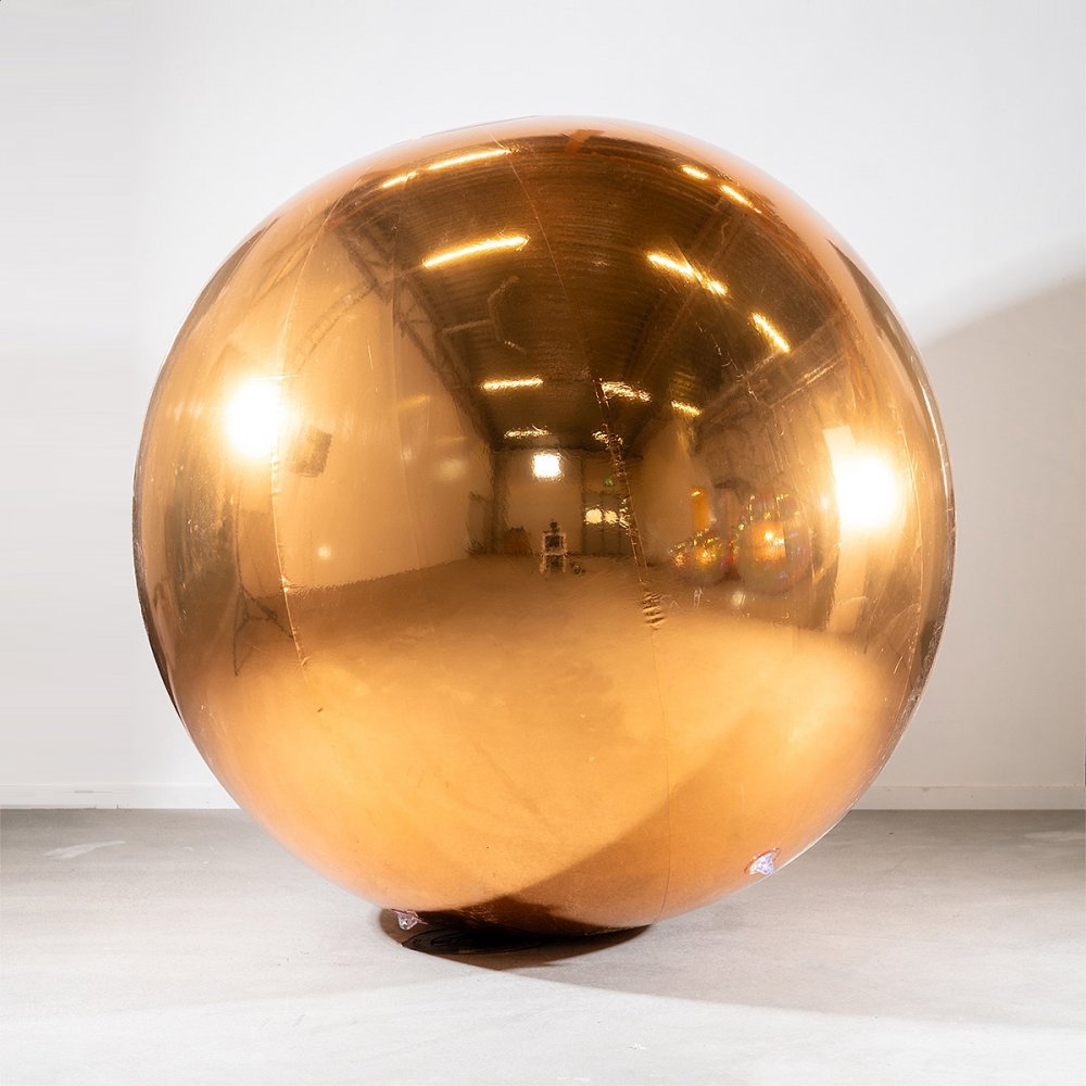 Inflatable Mirror Ball – Guld – 150 cm – Jätteballonger, Ballonger