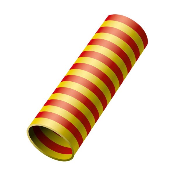 Serpentiner - R�d/Gul - 18x4 m - 6-pack