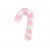 Folieballong - Pink Christmas - Candy Cane - Rosa/Vit