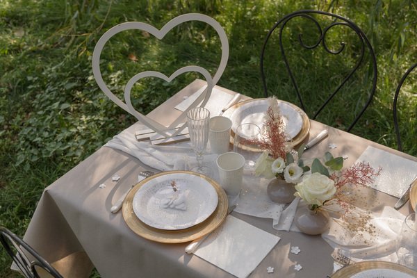 Bordsduk i tygimitation - Olivgrn - 50 m