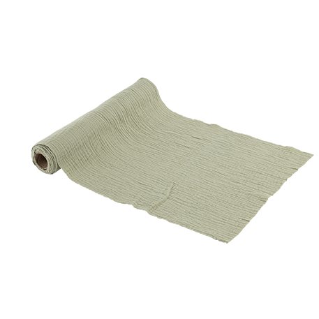 Bordsl�pare i tyg - Gr�n - 30 cm x 3 m