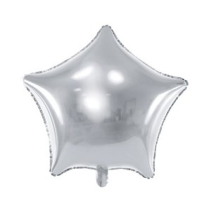 Folieballong stj�rna silver 50,8cm
