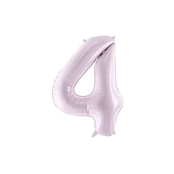 Sifferballonger pastellf�rgad lila, 72 cm - 4