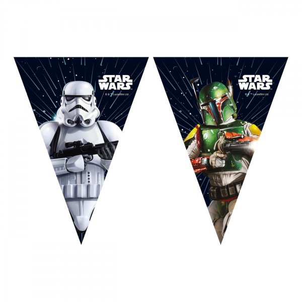 Vimpelgirlang - Star Wars Galaxy - 9 flaggor