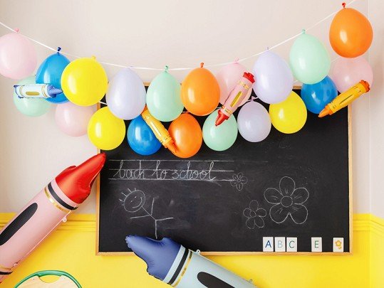 Enkel ballonggirlang - 20 ballonger - Mixade frger