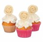 FunCakes Rosor Vita T�rtdekoration 6 st