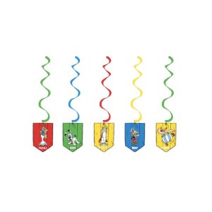 H�ngande swirls - Asterix - 5 st