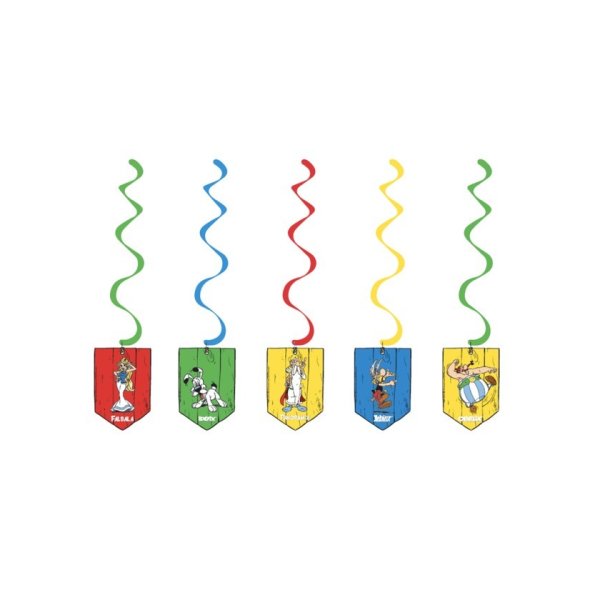 Hängande swirls - Asterix - 5 st Hängande swirls - Asterix - 5 st
