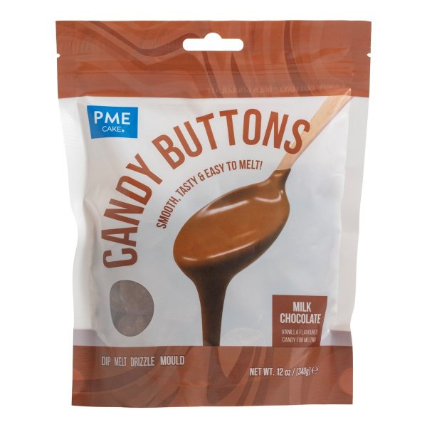 Candy Buttons - Mjkchoklad - PME - 340g