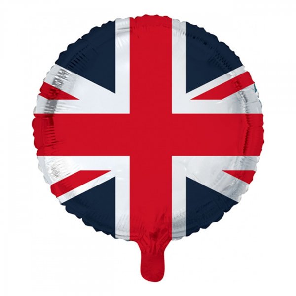 Folieballong - Storbritannien - Rund - 46 cm Folieballong - Storbritannien - Rund - 46 cm