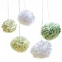 Pom Poms - 5-pack - Sage/Vit