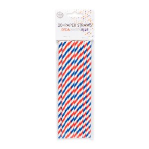 Sugr�r - Randiga - R�d-Vit-Bl� - 6x197 mm - 20-pack