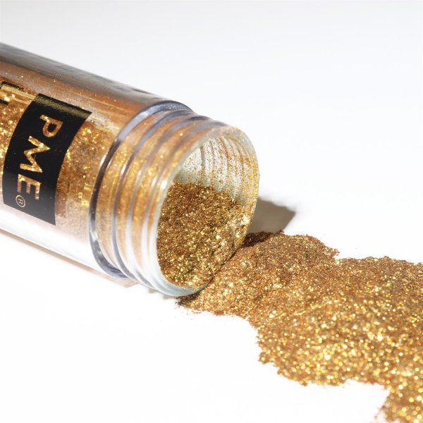 tbart glitter - Guld - Edible Lustre Snow - PME - 10 g