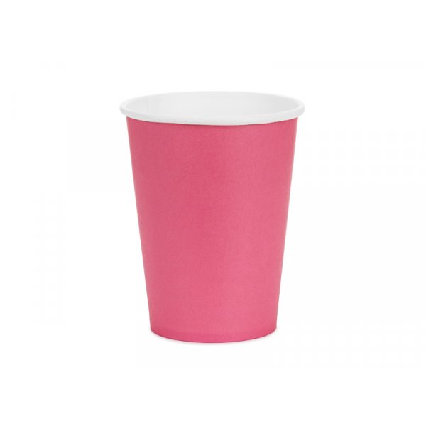 Pappmugg - M�rkrosa - 250ml