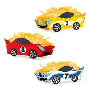 Snacksboxar/chipsskålar - Racing - 3-pack Snacksboxar/chipsskålar - Racing - 3-pack