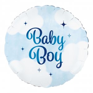 Folieballong Baby Boy - Rund 46 cm