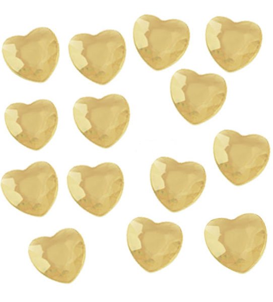 Diamantkonfetti - Hjrtan - Guld - 28 gram