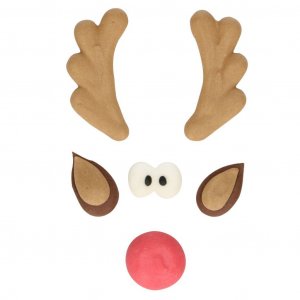 Sockerdekoration - Tårta - Rudolf Sockerdekoration - Tårta - Rudolf
