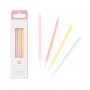 Lnga trtljus - Pastellmix - 10 cm - 16-pack