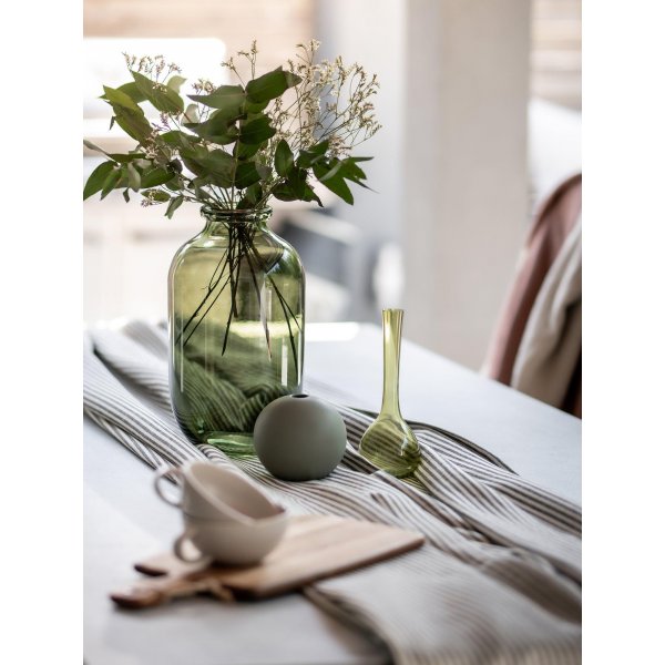 Kitty duk 145 x 280 cm - Svart/vit