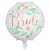 Folieballong - Bride - Vit med blommor
