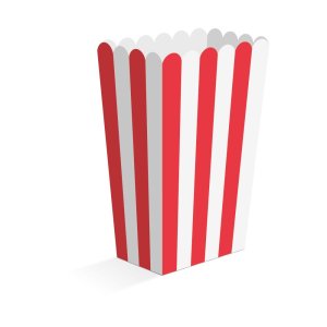 Snackaskar - R�da - 6,3�4,4�13,5 cm - 8-pack