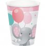 Pappersmuggar Bed�rande Elefant Rosa