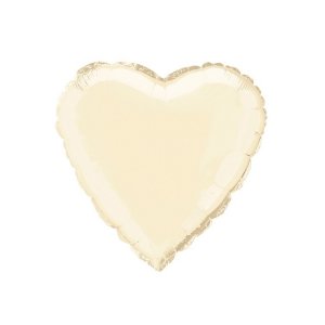 Folieballong Hj�rta beige