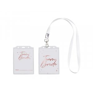 Team Bride - Badge/ID-kort - 4 st Team Bride - Badge/ID-kort - 4 st