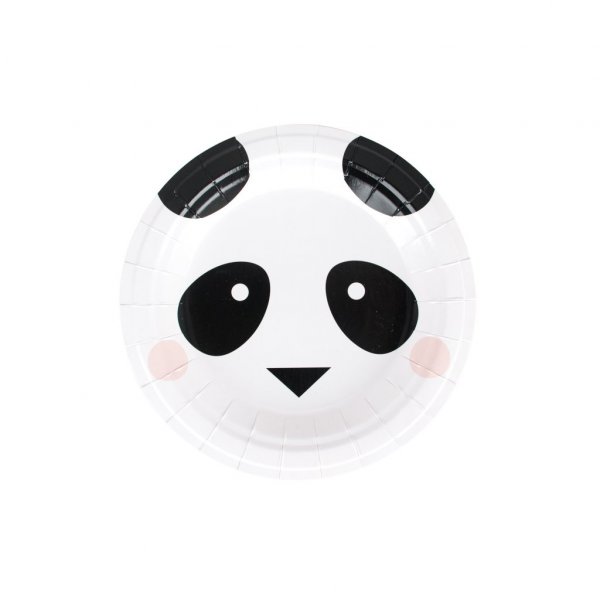 Desserttallrikar - Mini Panda - 8-pack