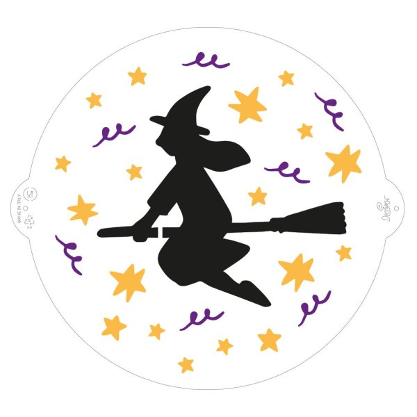 Schablon - H�xa - 25 - cm - Halloween